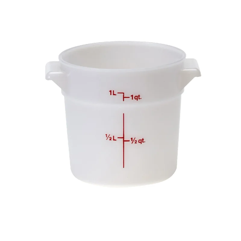 Cambro RFS1, 1 Qt Round Food Storage Container, White