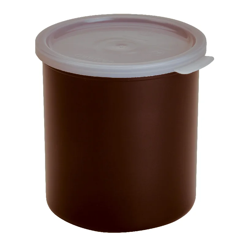 Cambro CP27195, 2.7 Qt Round Crock with Lid, Reddish Brown