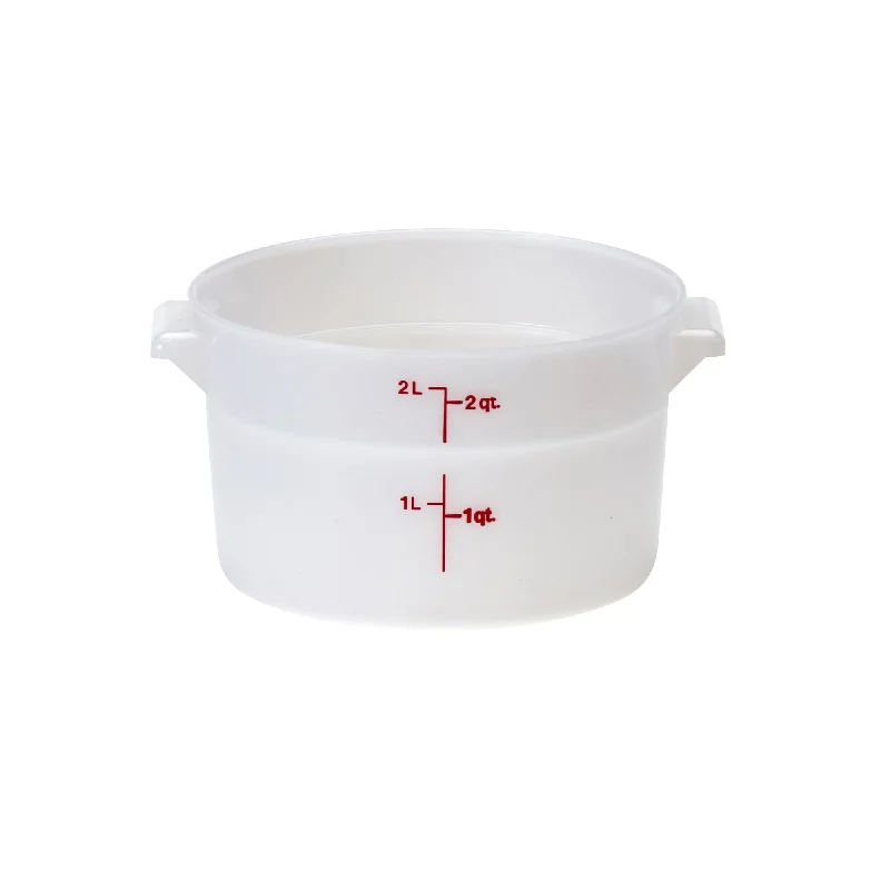 Cambro RFS2, 2 Qt Round Food Storage Container, White