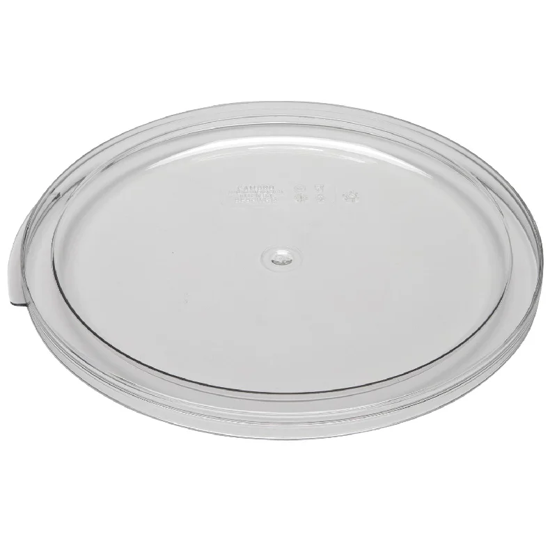 Cambro RFSCWC12 Round Storage Container Cover for 12, 18 & 22 Qt Containers, Clear