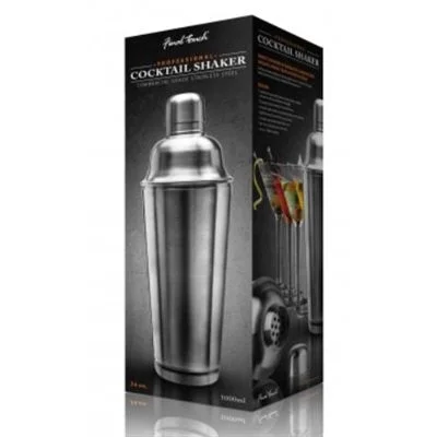 Final Touch 34 Oz Professional Cocktail Shaker, Stainless Steel