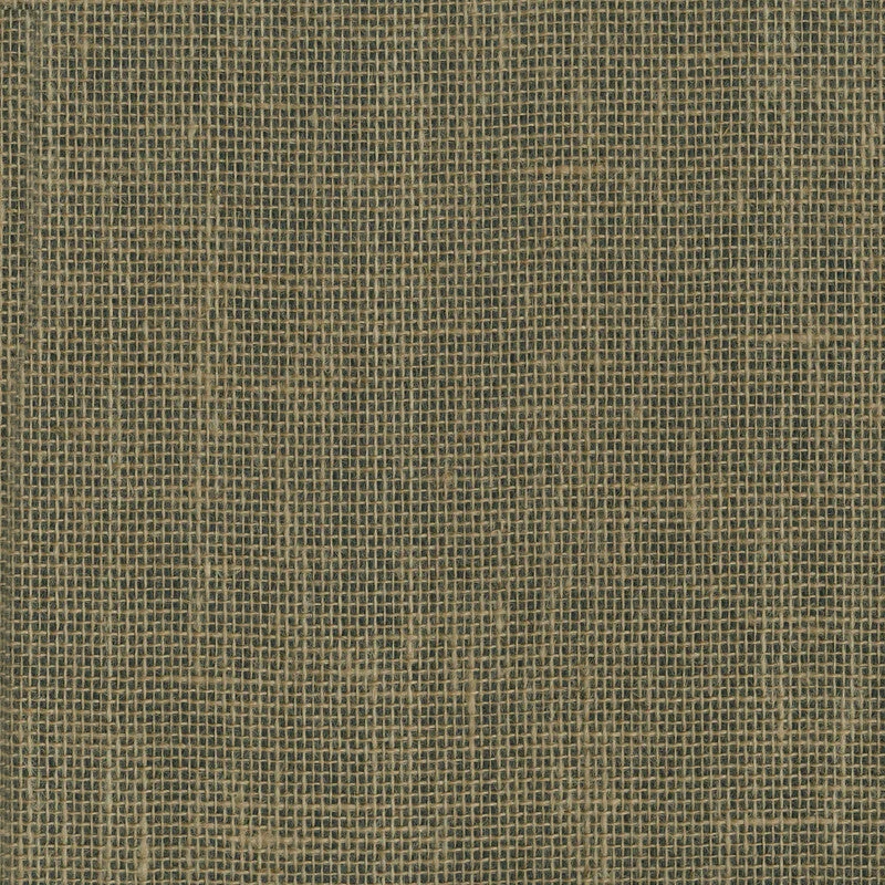 Burlap Linen Wallpaper in Beige/Espresso