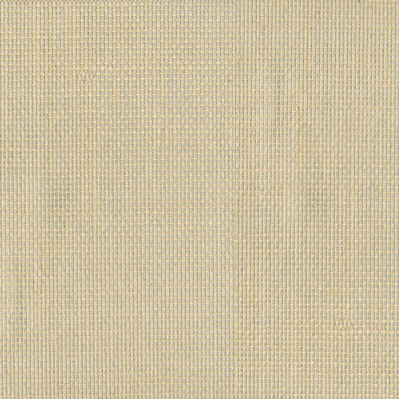 Burlap Linen Wallpaper in Buttercream/Silver