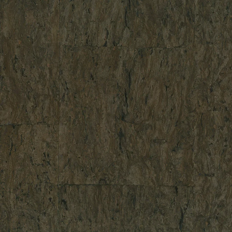 Cork Carbonized Wallpaper in Dark Chocolate