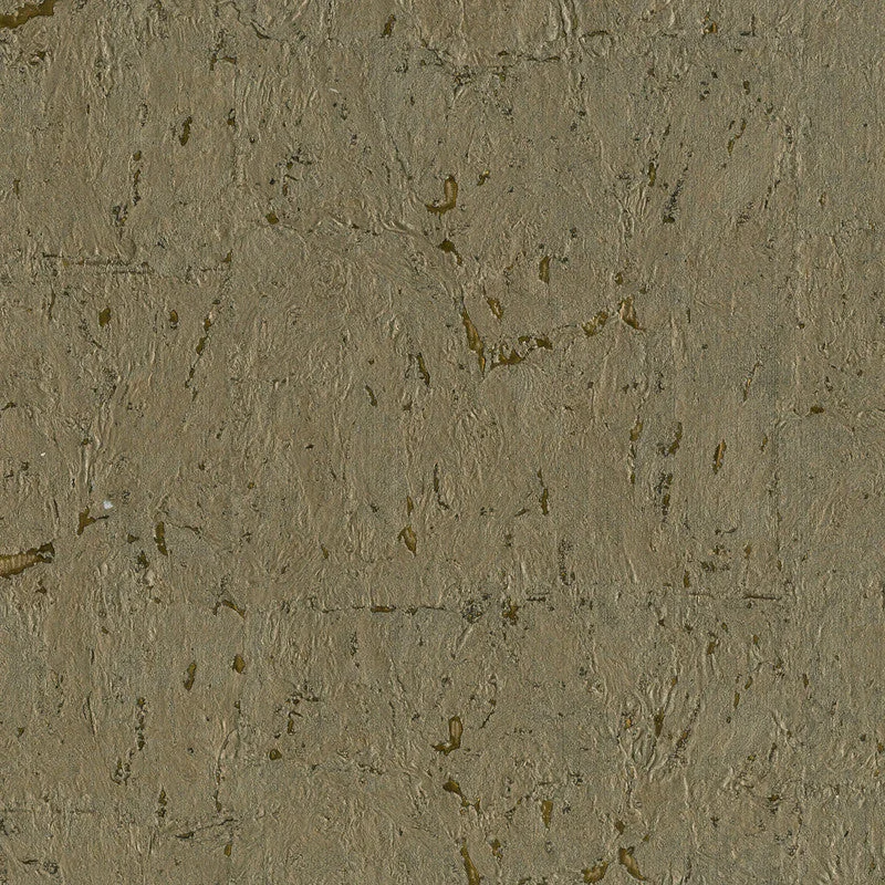 Cork Textural Wallpaper in Brown/Copper