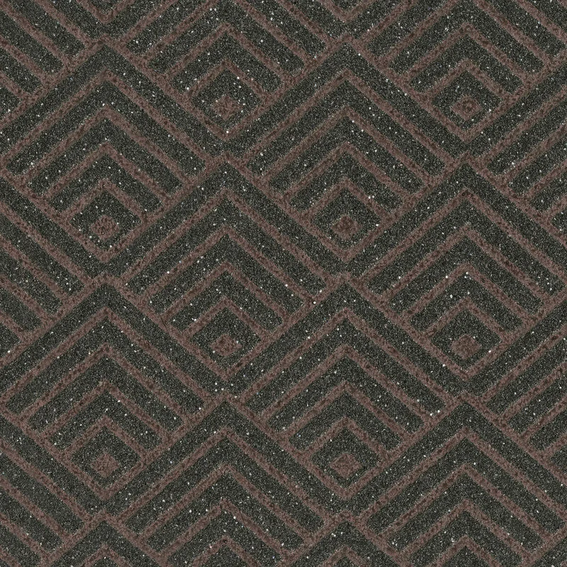 Geo Mica Wallpaper in Brown/Copper