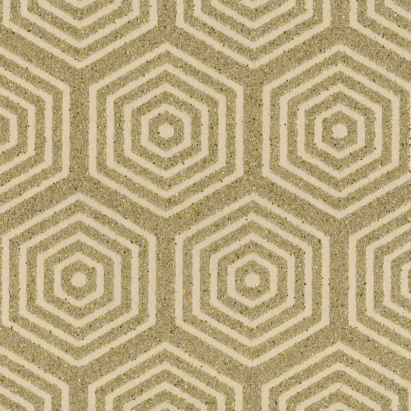 Geo Mica Wallpaper in Gold