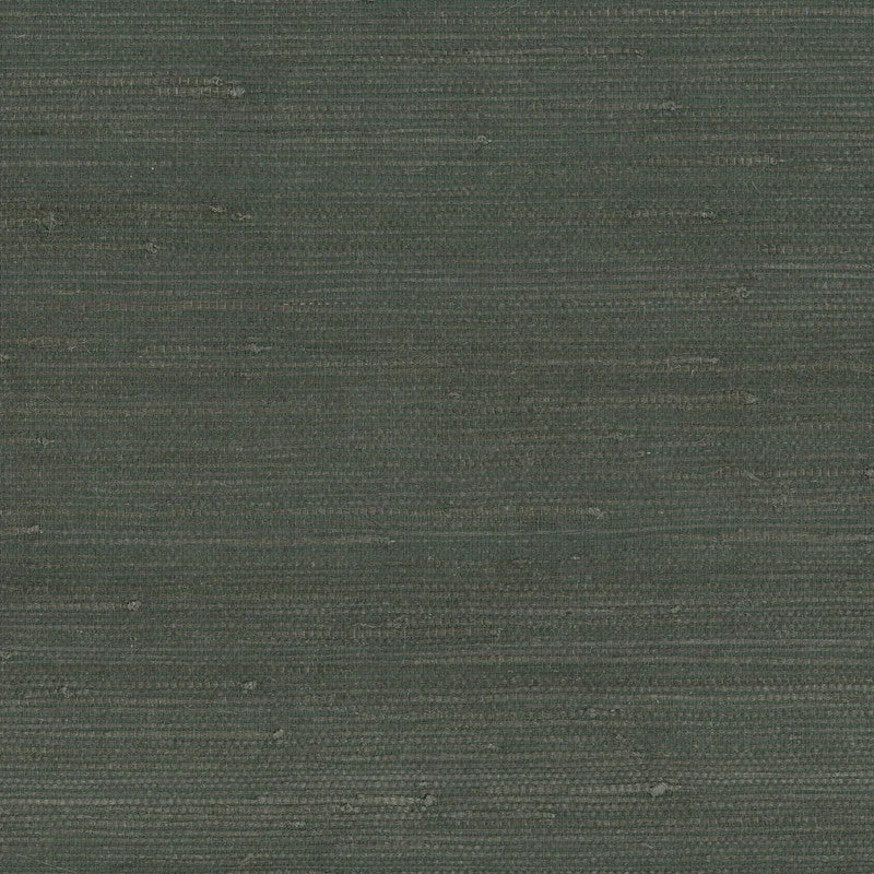 Grasscloth Fine Jute Wallpaper in Dark Charcoal