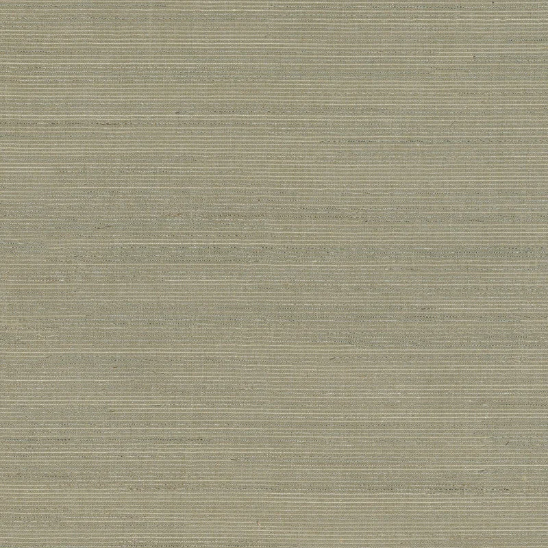 Grasscloth Horsehair & Yarn Wallpaper in Beige/Silver