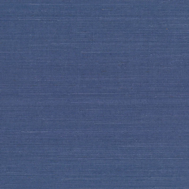 Grasscloth Sisal Wallpaper in Periwinkle Blue