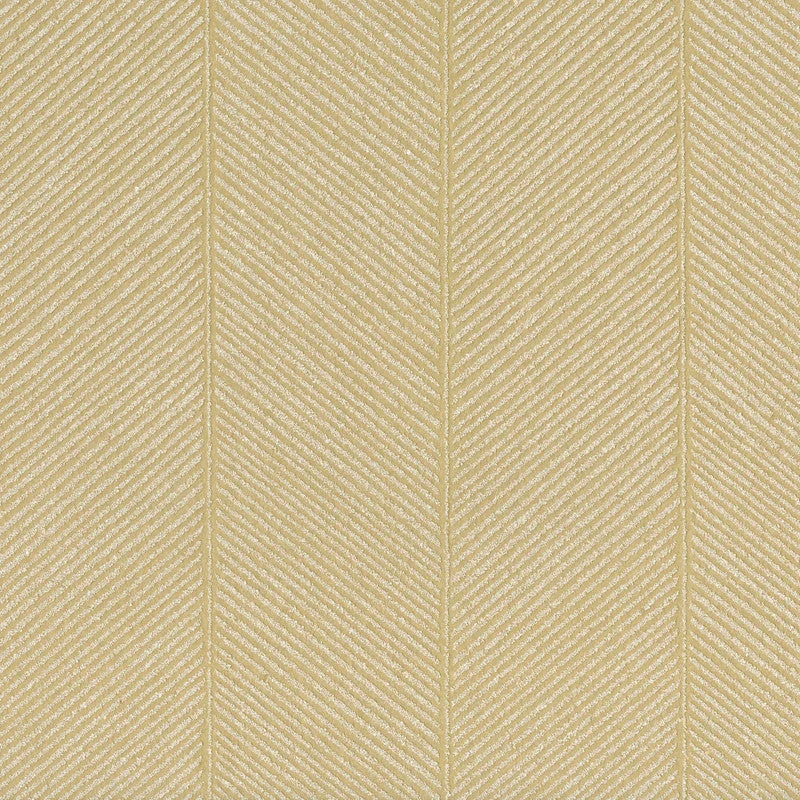 Mica Herringbone Wallpaper in Ivory/Goldenrod