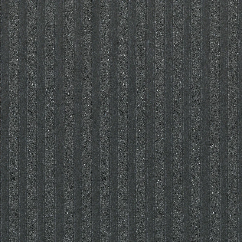 Mica Modern Stripe Wallpaper in Metallic Charcoal