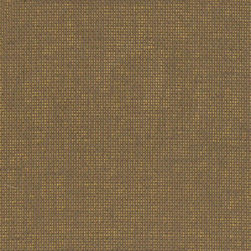 Paperweave Metal Back Wallpaper in Chocolate/Gold