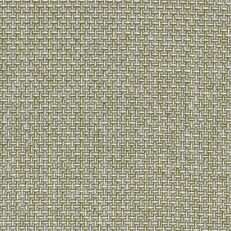 Paperweave Metal Back Wallpaper in Cream/Khaki Green/Silver