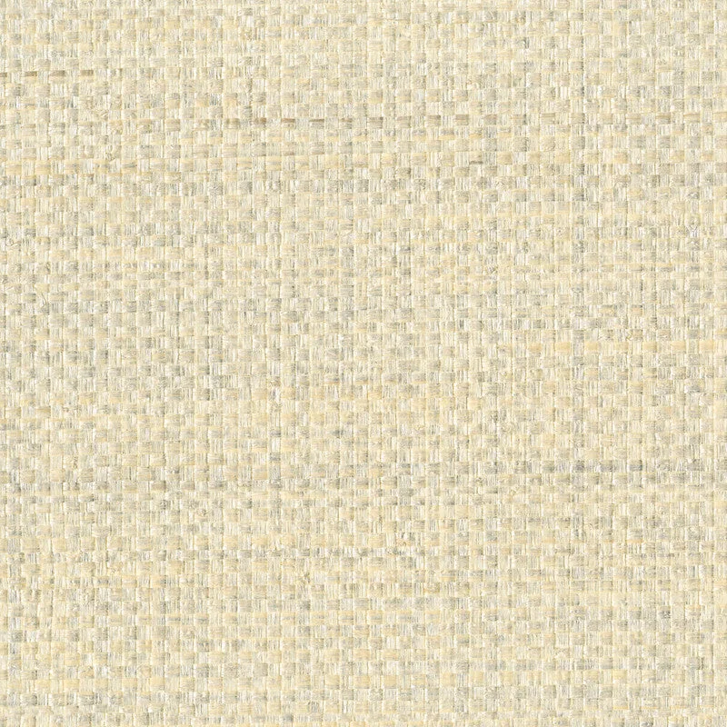 Raffia Plain Weave Wallpaper in Soft Butter Yellow