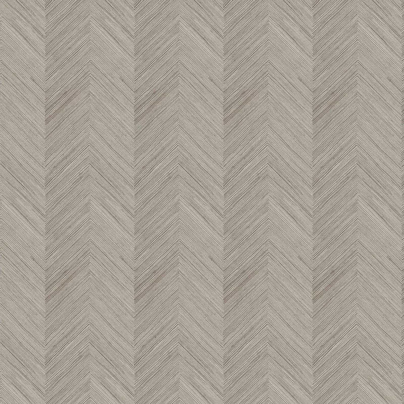 Subtle Herringbone Wallpaper in Brown/Grey