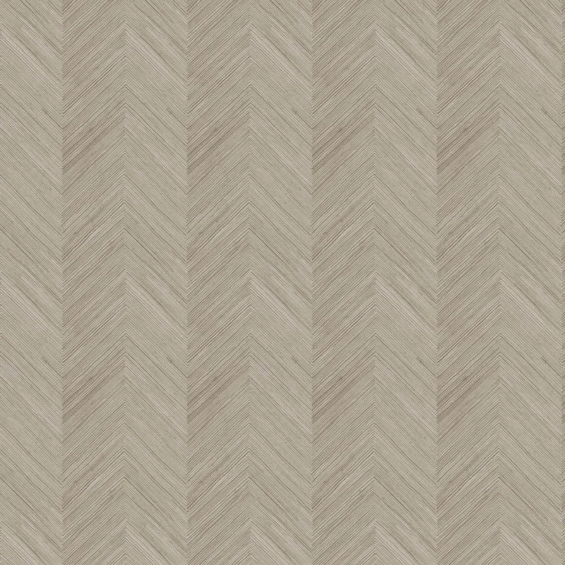 Subtle Herringbone Wallpaper in Brown