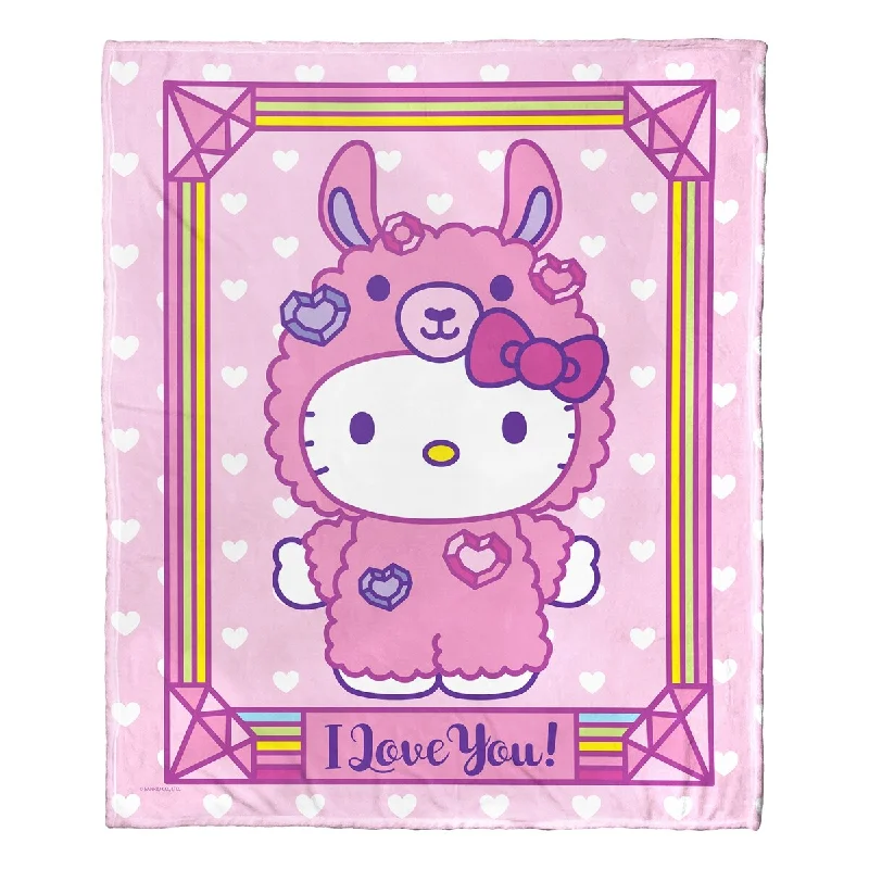 ENT 236 Hello Kitty, I Love You Silk Touch Throw Blanket