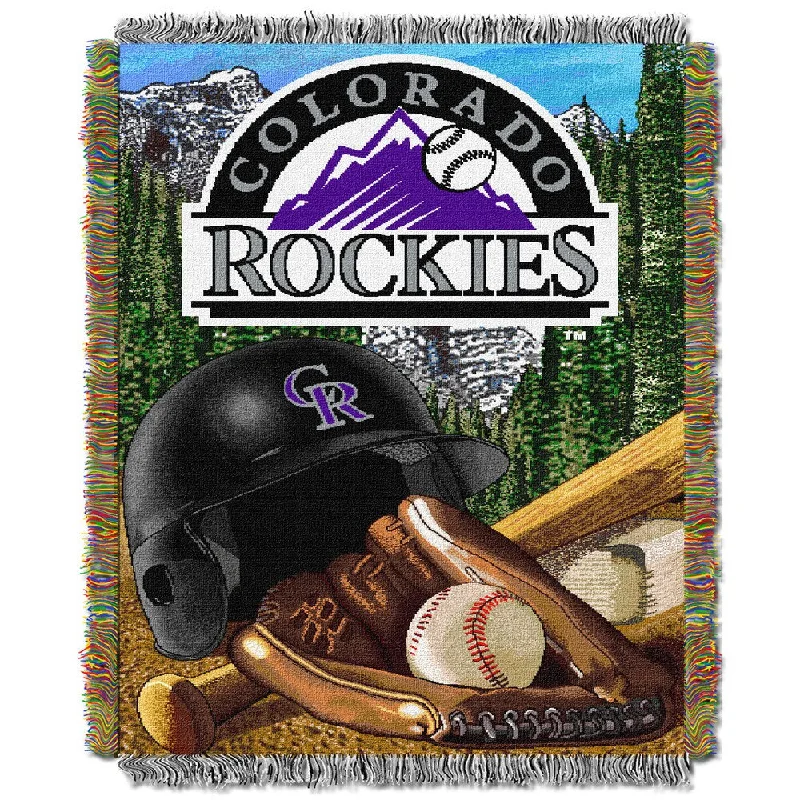 MLB Colorado Rockies Woven Tapestry Throw