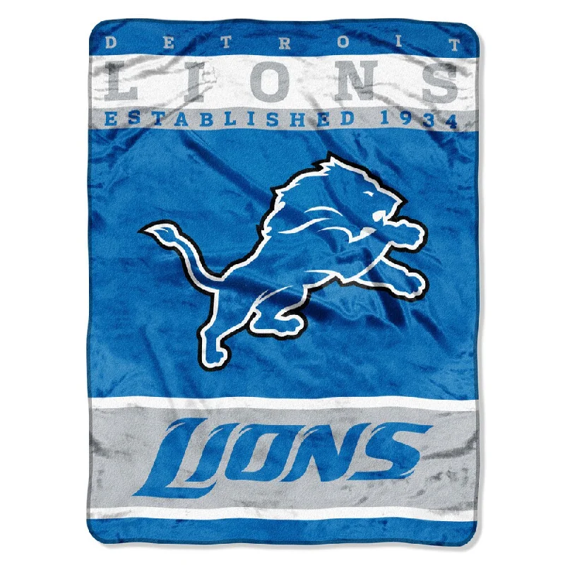 NFL 806 Lions 12TH Man Raschel Throw