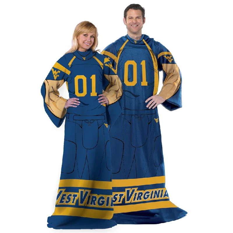 West Virginia Mountaineers Multicolor Polyester Comfy Throw