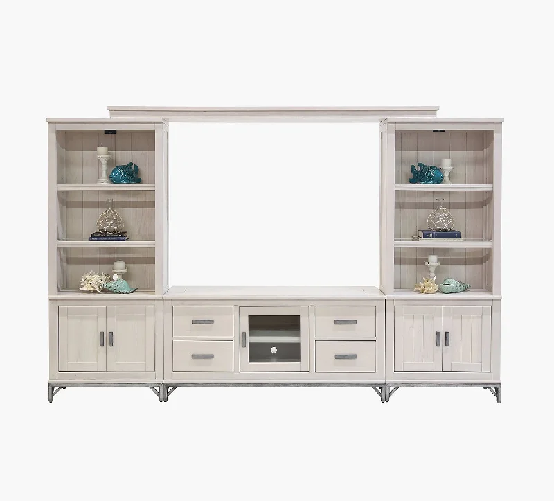 Monterey 4 Piece Wall Unit with 64" TV Console