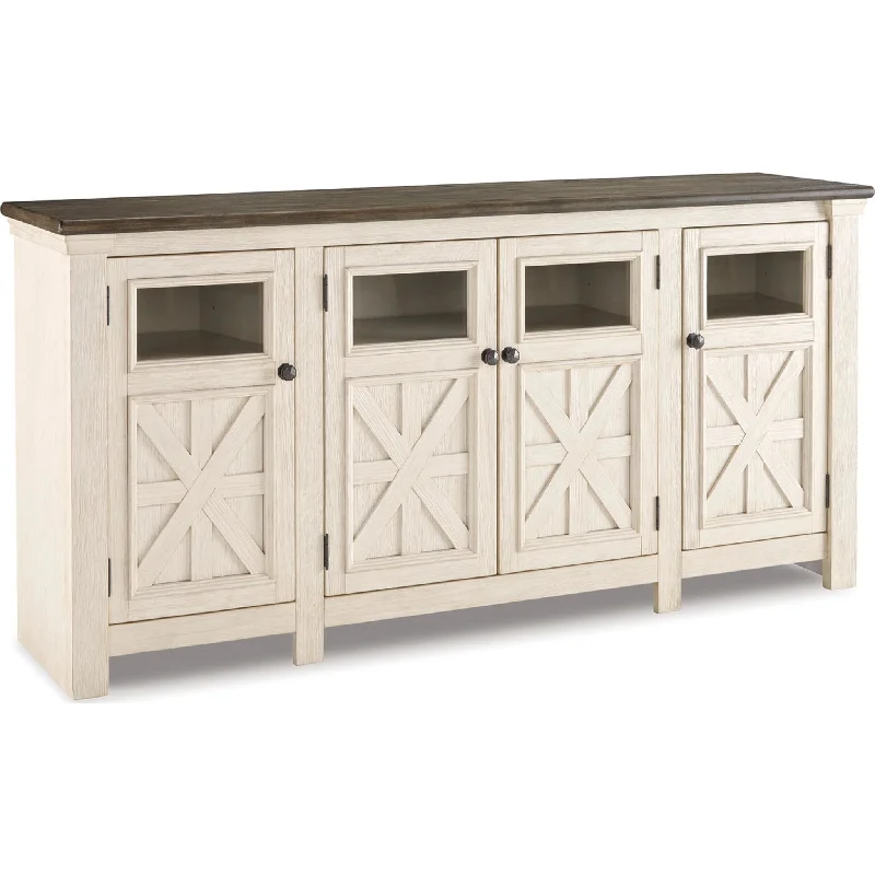 Bolanburg TV Stand - White/Weathered Gray