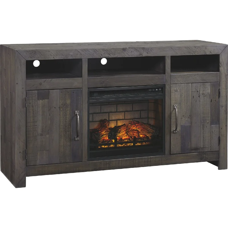 Mayflyn TV Stand with Fireplace - Charcoal