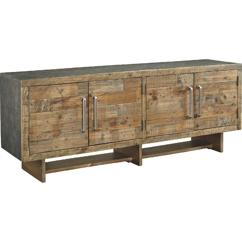 Mozanburg TV Stand - Rustic Brown