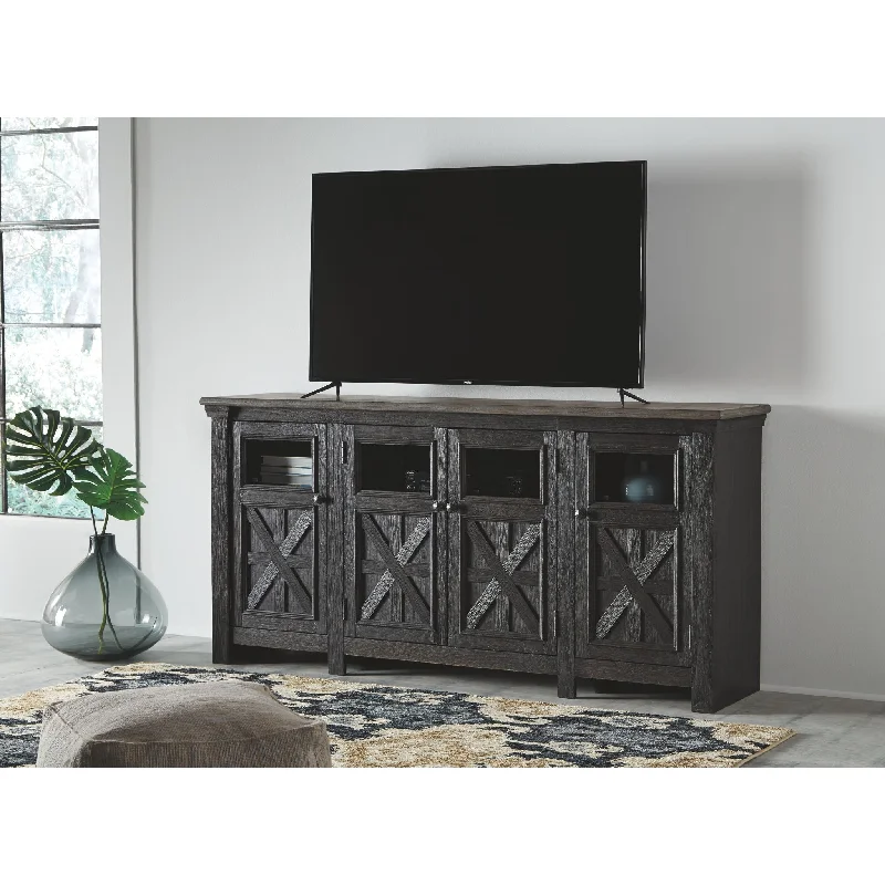 Tyler Creek TV Stand - Black/Gray