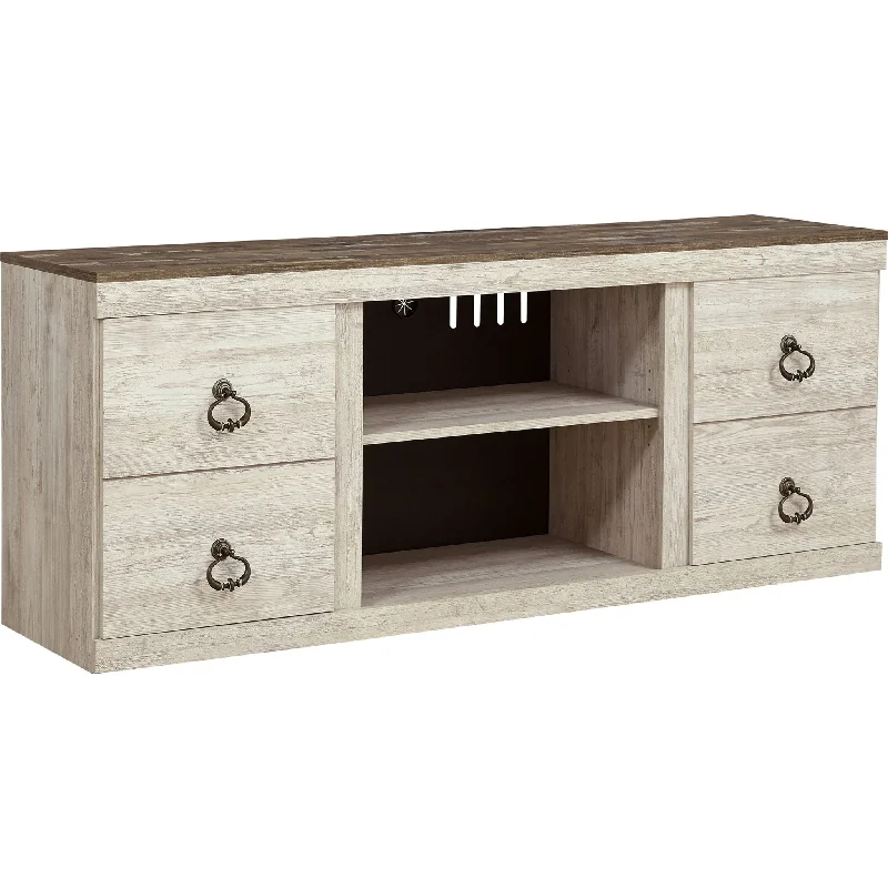 Willowton TV Stand - Whitewash